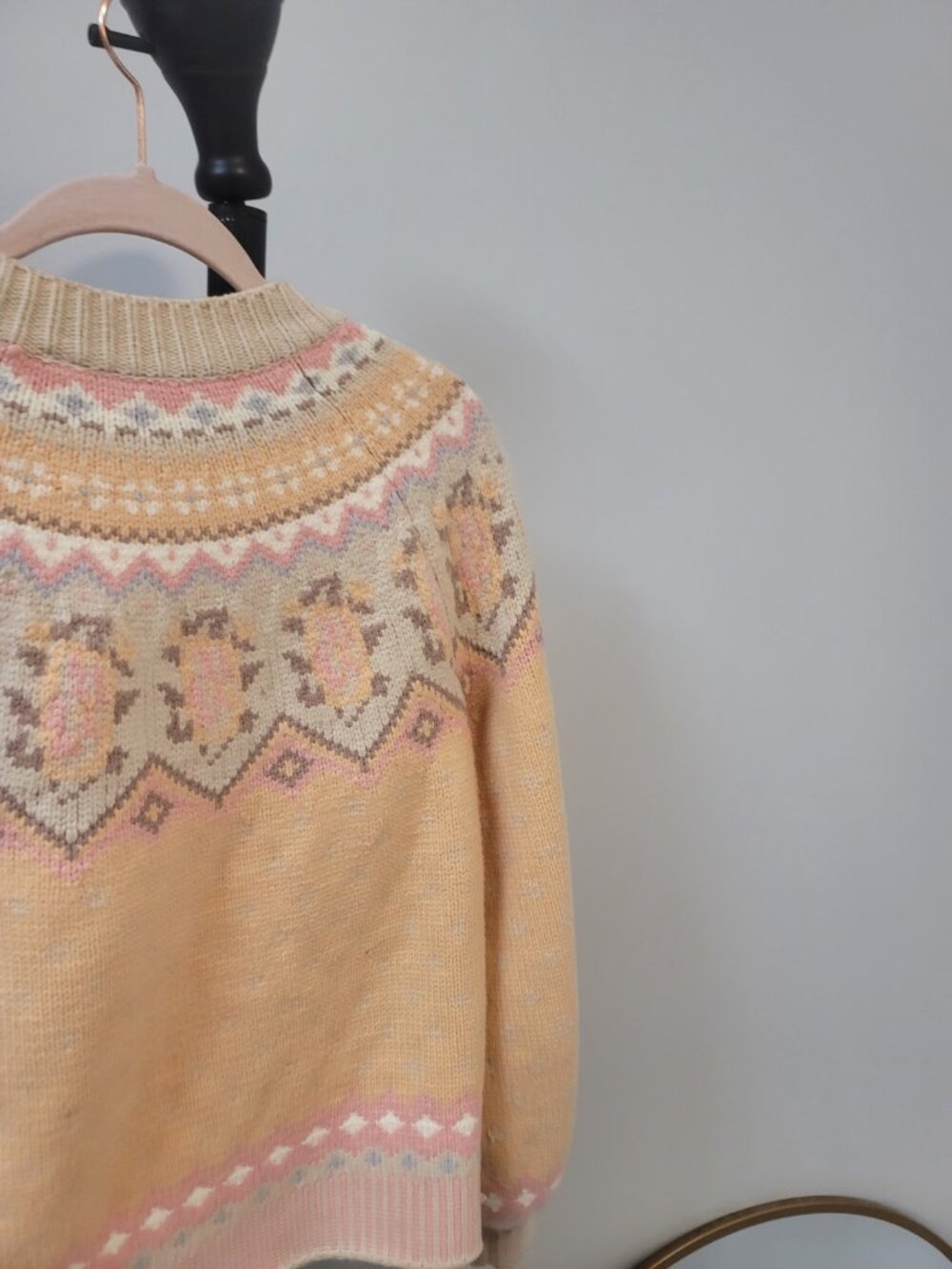 LoveShackFancy Honeypoe Boyfriend Cardigan Sweater Multicolor S - Picture 4 of 7